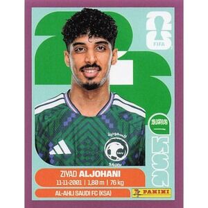 Panini Fifa World Cup 2026 Sticker PURPLE BORDER PARALLEL Ziyad Aljohani KSA 10